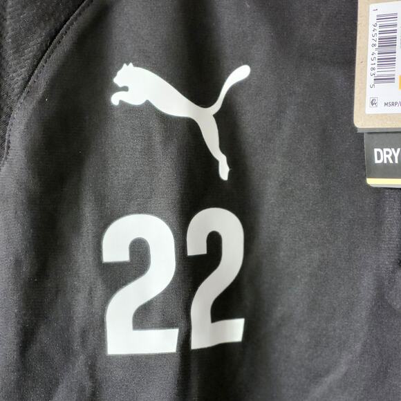 Puma BVB Borussia Dortmund Soccer Long Sleeve Black Jersey Size S A0059 - Picture 4 of 6